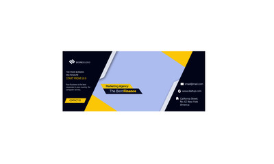 Wall Mural - Finance and Lifestyle Social Media Banner Layouts .fitness Social Media Banner Layouts  FB cover for Facebook. Set elements could be used for profile background, timeline wallpaper, fb page header or 