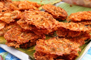 Canvas Print - Fried fish cake at street food