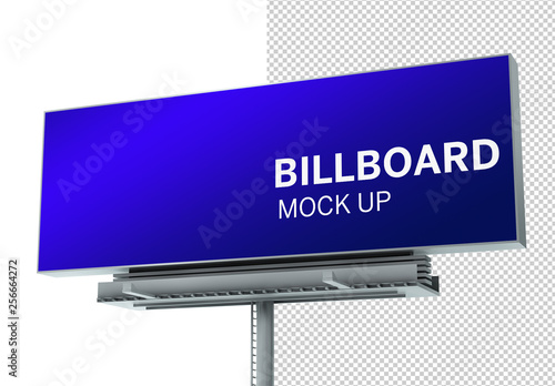 Download Billboard Mockup on White. Buy this stock template and ...