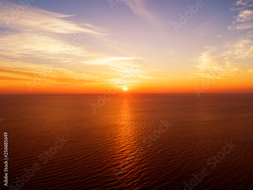 Aerial View Of A Sunset Sky Background Aerial Dramatic Gold