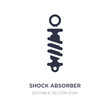 shock absorber icon on white background. Simple element illustration from Security concept.