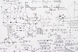 Mathematical equations a wall