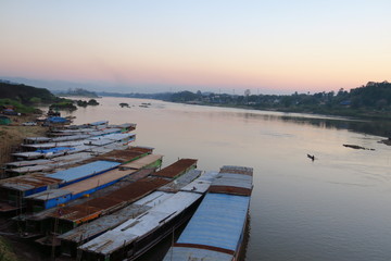 Poster - Bateaux sur le Mekong 