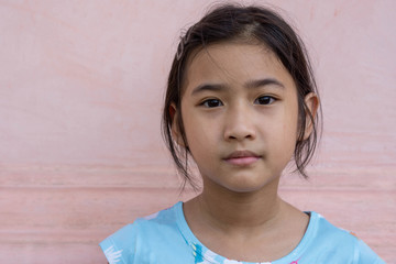 Portrait Asian Thailand child girl