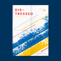 Wall Mural - abstract distressed design poster