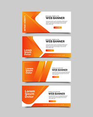 Wall Mural - set of abstract vector banners.modern template design for web