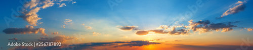 Summer sunset sky panorama Fototapete