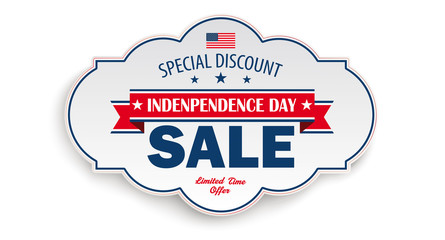 Independence Day Sale Classic Label Header