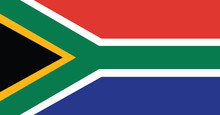 South Africa Flag, Official Colors And Proportion Correctly. National South Africa Flag. Vector Illustration. EPS10. South Africa Flag Vector Icon, Simple, Flat Design For Web Or Mobile App.