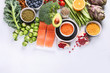 Leinwandbild Motiv Selection of healthy food