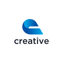 Poster - Modern C initial logo, C Tech Initial logo vector 