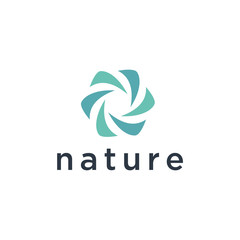 Poster - Logos of green leaf ecology nature element vector icon