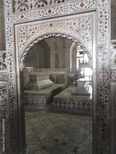 Inside The Taj Mahal Mausoleum In Agra India Unesco