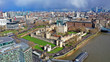 © aerial-drone - Aerial drone photo of iconic Tower of London castle in the heart of City of London, United Kingdom