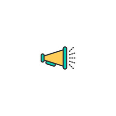 Megaphone icon design. Essential icon vector design