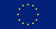 Flag Europe union of Europe twelwe yellow stars round symbol of Europe eurozone united board of europe peace countries EPS 10.