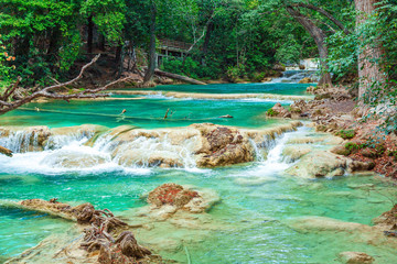 Wall Mural - Chiflon Waterfalls or Cascades, Chiapas, Mexico