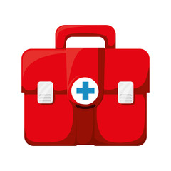 Canvas Print - medical kit isolated icon