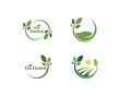 © sangidan - go green Logos of green leaf ecology nature element vector
