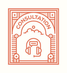 Poster - CONSULTATION ICON CONCEPT