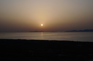 Santorini sunset are one of the best in the Mediterranean sea 