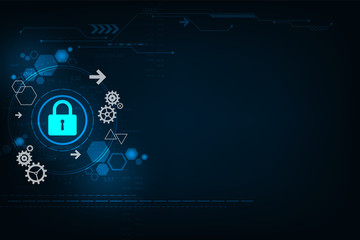 Wall Mural - secure digital security system.