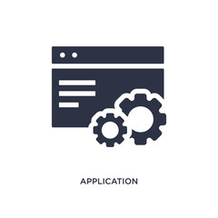 application icon on white background. Simple element illustration from human resources concept.