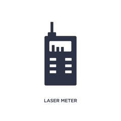 Wall Mural - laser meter icon on white background. Simple element illustration from measurement concept.