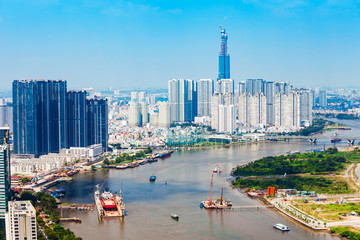 Ho Chi Minh aerial view