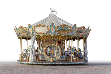 Canvas Print - historic carousel