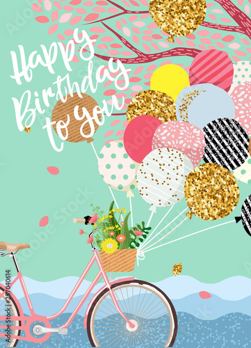 Cartes De Voeux Papeterie Joyeux Anniversaire Velo Racing Cyclisme Design Moderne Happy Birthday Card Maison