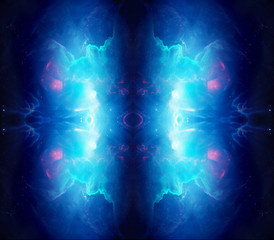 Wall Mural - artistic abstract colorful dreamy starry nebula galaxy background