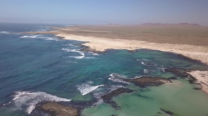 Sticker - aerial view north coast of fuerteventura