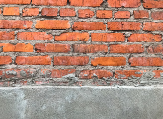 old red brick wall background