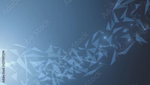 Blue polygonal wallpaper