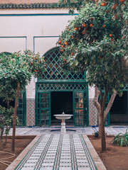 Wall Mural - beautiful Bahia Palace in Marrakech, Morocco