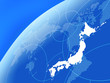 日本地図　世界地図　グローバル　ビジネス　地図