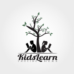 Wall Mural - kids or children learning icon