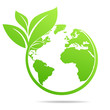 World environmental ,saving logo and ecology friendly concept  Vector illustration
