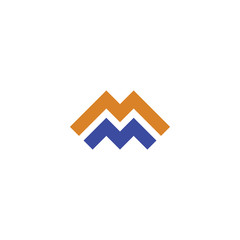 double m logo letter symbol icon design element