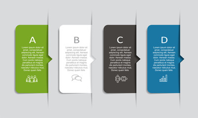 Infographic design template with place for your data. Vector illustration.