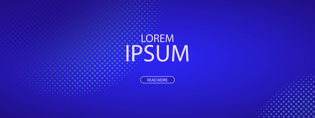 Wall Mural - Abstract halftone pattern with gradients for banner, site, lending and social network covers. Vector illustration