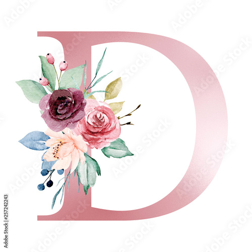 Floral Monogram Letter 8C7