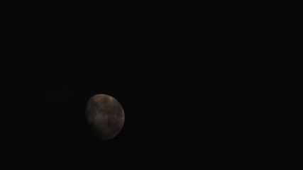 Wall Mural - Egg Shaped Moon Rise Time Lapse