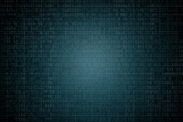 Abstract background with binary code. Hackers, darknet, virtual reality and science fiction concept.
