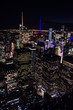 Manhattan skyscrapers at night