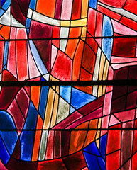 Wall Mural - Stained Glass in Paris, St Severin Church