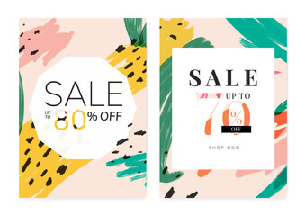 Wall Mural - Memphis summer sale design collection