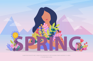 Poster - Spring Flat Composition