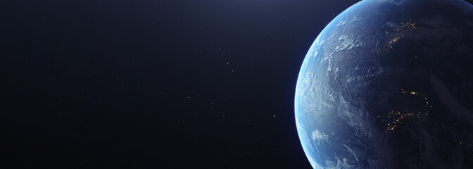 photorealistic earth from space